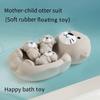 Cute Otter and Seal Silicone Bath Toys - Children's Safe and Durable Water Play Set with Floating Animals - Perfect Gift for Kids