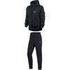 Logo Print Warm Jacket Embroidered Solid Color Fleece Long Pants Casual Sports Suit Men Suit Black 623451-010+716831-010