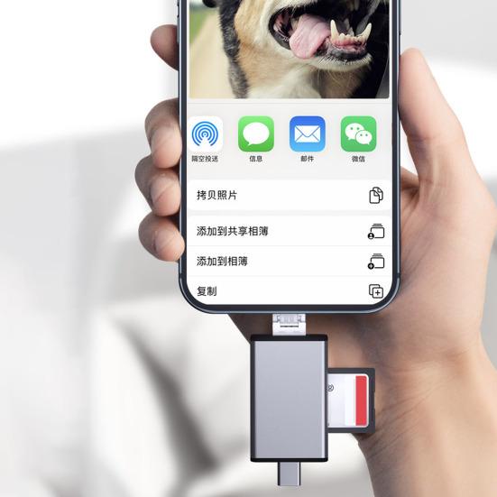 Multi-Function Card Reader for Type-C Laptop Storage Box TF/SD Card Reader USB 2