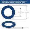 10pcs Aluminum Material Oil Drain Plug Gaskets Engine Oil Drain Plug  Oil Change Service