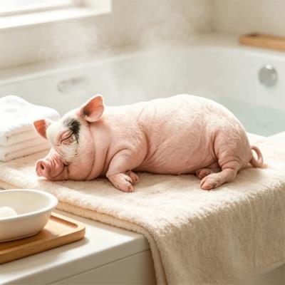 Lifelike Design Pig Plush Toy Simulated Sleeping Simulation Pig Plush Doll Sofa Decoration