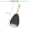 ACROPIX Key Fob Case, 3-Button Remote Control Case Shell for Porsche and Boxster, Black, 1 Piece