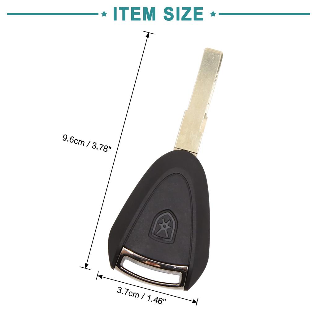 ACROPIX Key Fob Case, 3-Button Remote Control Case Shell for Porsche and Boxster, Black, 1 Piece