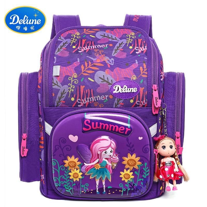 Children's schoolbag primary school girl's hard shell bag large capacity