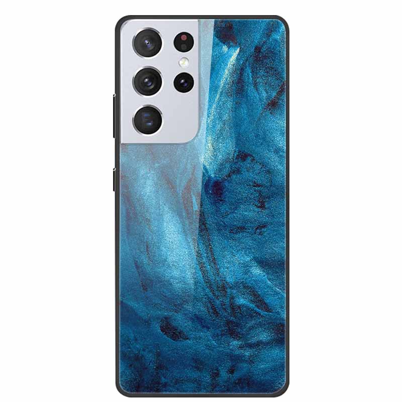 For Samsung Galaxy S25 Ultra Tempered Glass Case Back Cover Hard Phone Cases for SamsungS25 ULTRA Fundas Fashion Protector Coque