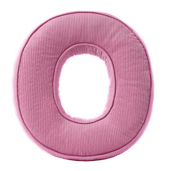 Розовая вельветовая подушка-буква от A до Z, английский алфавит, декоративная подушка для дивана, спальни, гостиной