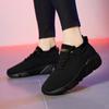 Men's Breathable Sneakers Running Shoes Men and Women Ultralight High Elastic Socks Shoes Tennis Sports Black Shoes