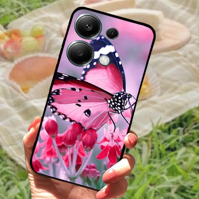 Чехол для Poco M6 Pro 4G Чехол Poco M6 4G Силиконовый Мягкий Мраморный Бампер Coque для Xiaomi Poco F6 Redmi Turbo 3 5G Защитные Fundas