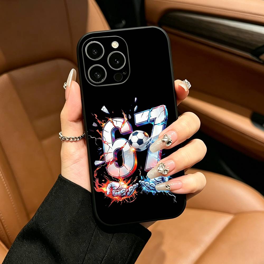 Чехол для телефона Steal A Brainrot Six Seven для iPhone 17,16,15,14,13,12,11 Pro Max,16Plus,XS Мягкий черный чехол