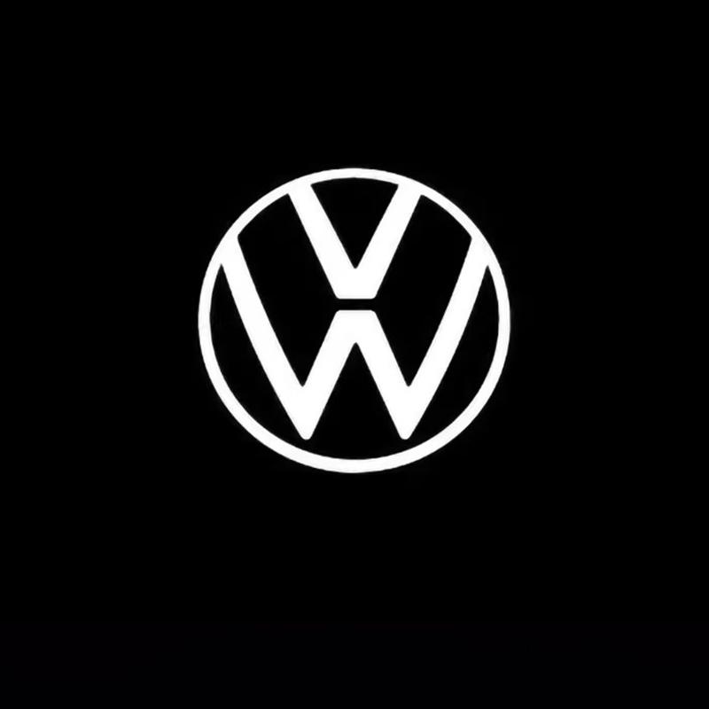 W149-2Pcs Volkswagen Emblem Projector Lights Car Door Welcome Lamp For VW GTI Polo Golf Passat Tiguan Arteon Touareg Taigo Caddy CC