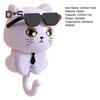 1 Pair Home Hook Organizer Cartoon Cat Style DIY Round Hook Waterproof Moisture-Proof Kitchen Hanger