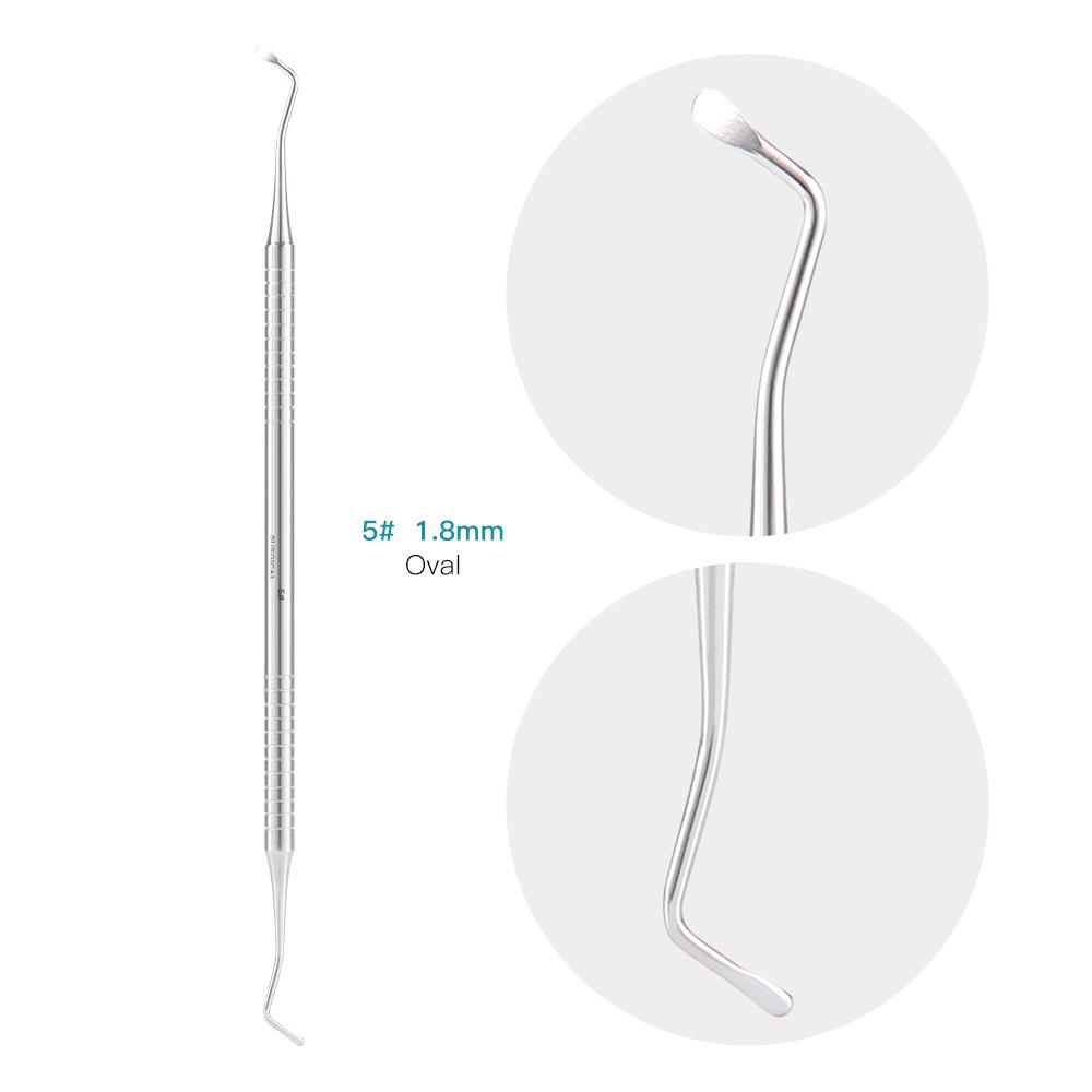 1 шт. AZDENT Дентальный экскаватор Эндо ложка Двусторонние инструменты Нержавеющая сталь Лечение кариеса зубной полости Лабораторный инструмент