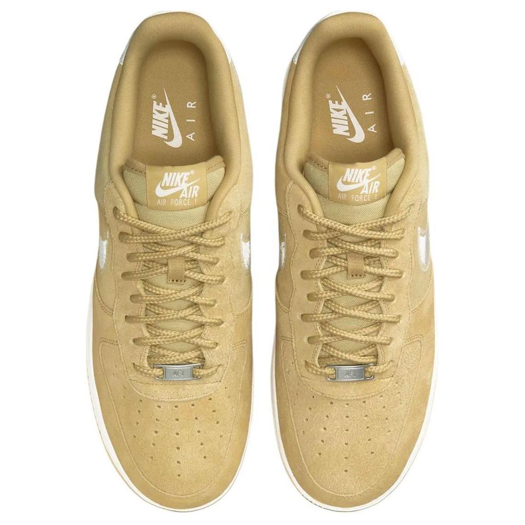 Nike Air Force 1 07 LV8 вышитый Swoosh - Buff Gold мужские кроссовки Tan Sail HJ4465-700