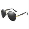 Men's Retro Aviator Polarized Metal Sunglasses - Large Frame Driving Glasses