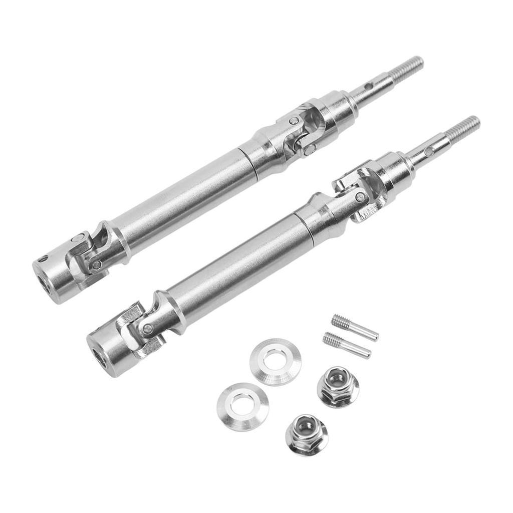 2Pcs RC Front Drive Shaft Stainless Steel Set Kit for Traxxas SLASH 4x4 Rustler Stampede