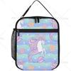 Милый морской конек единорог изолированный холодильник сумка для обеда для женщин мужчин морская звезда многоразовый портативный ланч-бокс с застежкой-молнией для работы пикника