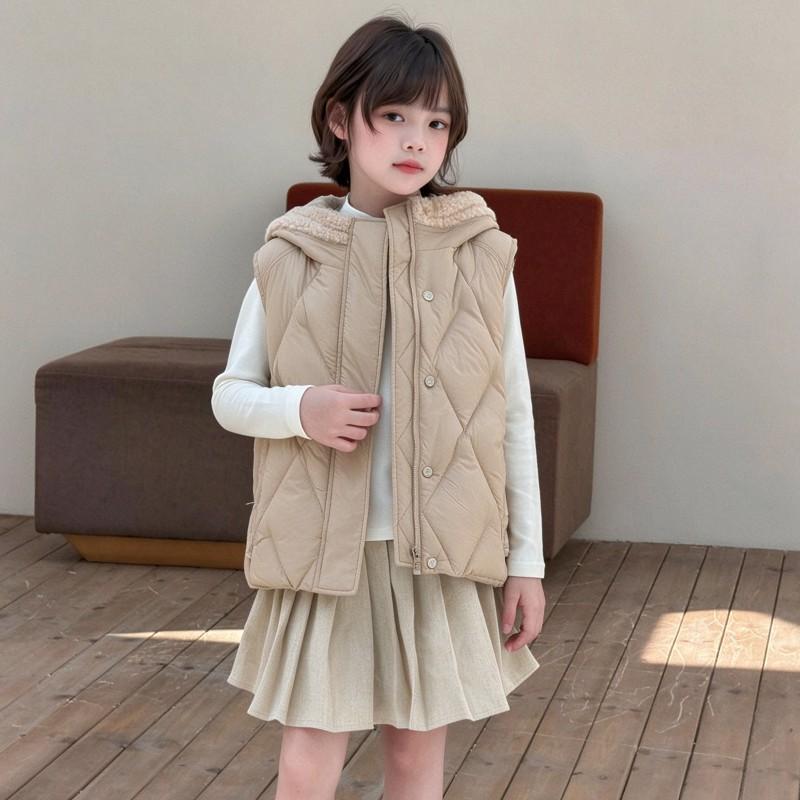 Kids Winter Down Jacket 3-in-1 Set Vest 90 White Duck Neutral Outerwear