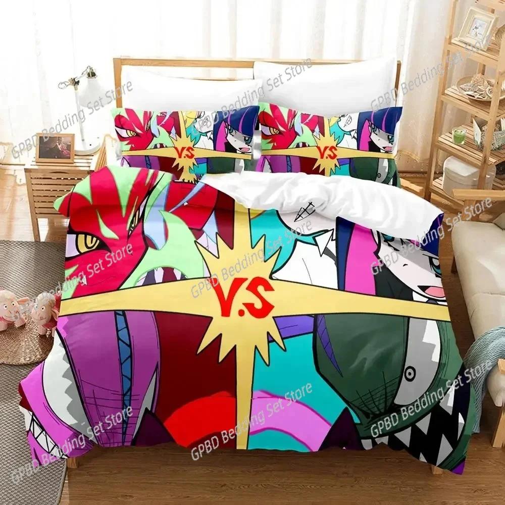 Аниме Чулки Колготки Подвязки Постельное Белье Пододеяльник Комплект Постельного Белья Покрывало Наволочка Одеяло Размер King Queen Мальчики Взрослые