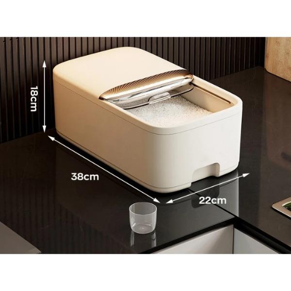 5/10KG Rice Storage Box Home with Lid Insect Proof Moisture Proof Rice Box Grain Sealed Jar Kitchen Container Storing Dry Grain