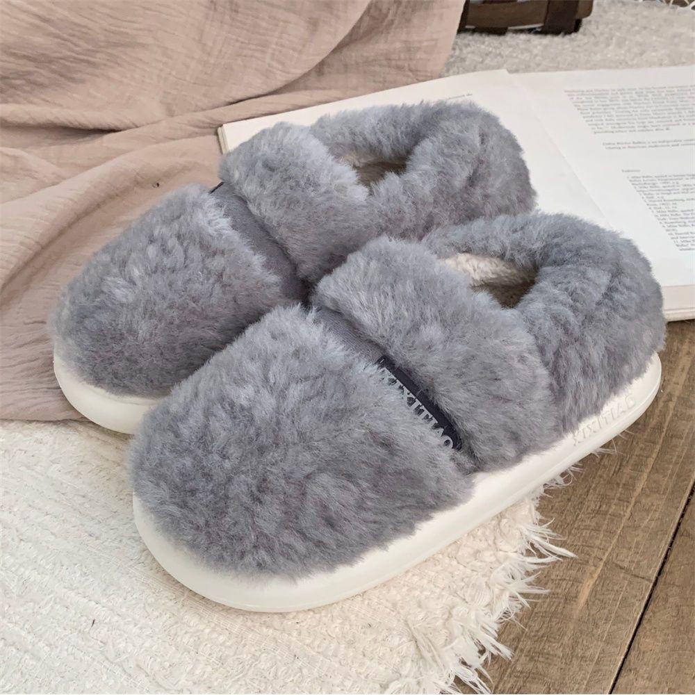 Модные мужские мокасины больших размеров, теплые зимние домашние тапочки для папы, женские пушистые тапочки с бабочкой