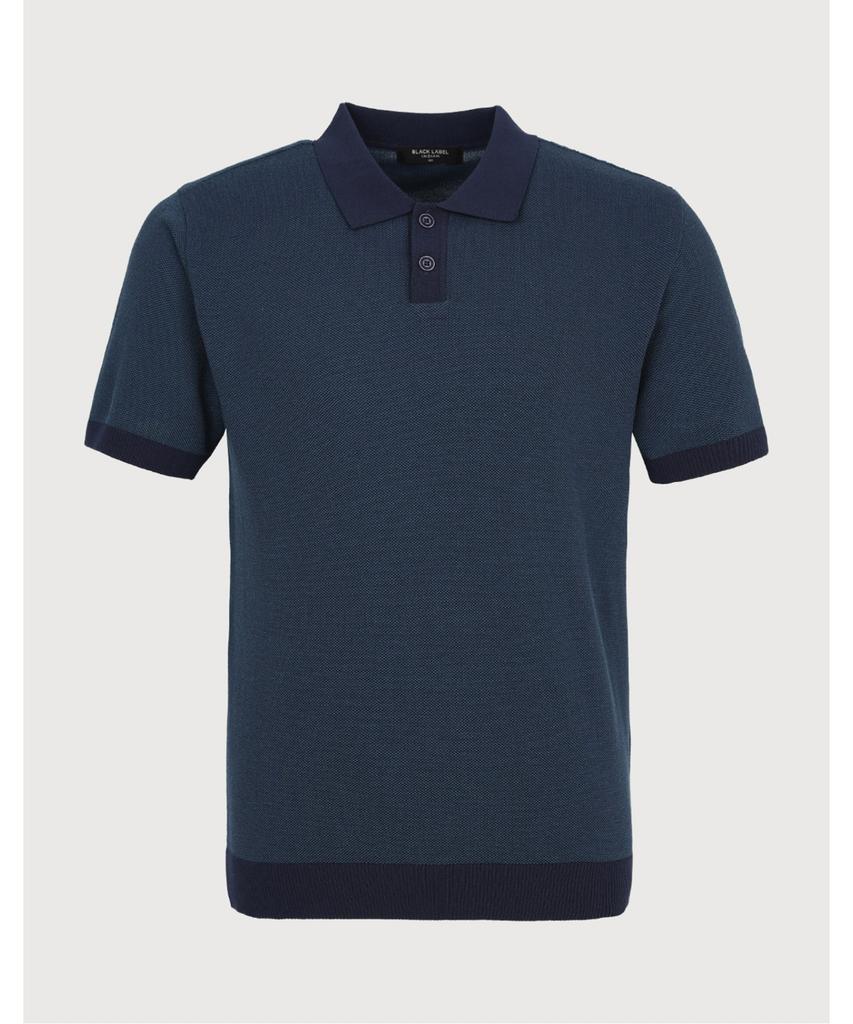 INDIAN Cooling Polyester Blend Color Block Polo Knit_Miubs4M2381