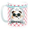[Q3377] - Ceramic Mug 'Happy Dog! ' Bulldog (Made In France) - 9. 5x8 Cm