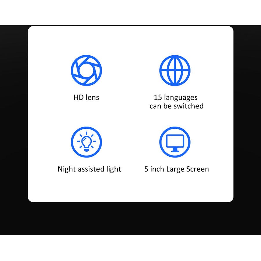 FIRE WOLF 5,0-дюймовый дисплей Siamese ночное видение HD 1080P осциллограф камера инфракрасный осветитель прицел для винтовки оптическая система для охоты