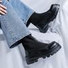 Модная обувь на толстой подошве мужская мода уличный британский стиль повседневная вечеринка ежедневный ночной клуб черно-белая обувь увеличивающая рост
