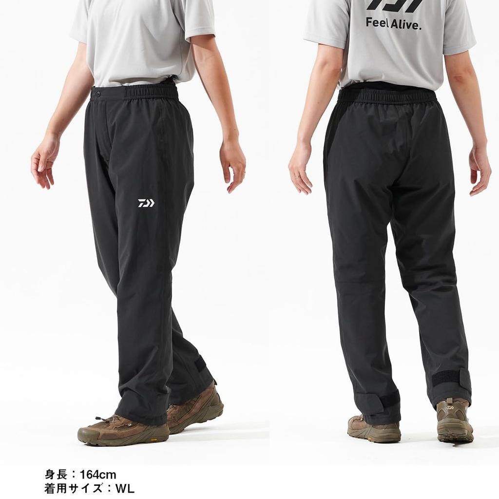Дождевые брюки Черные 3XL [Daiwa] 25DR-3625P
