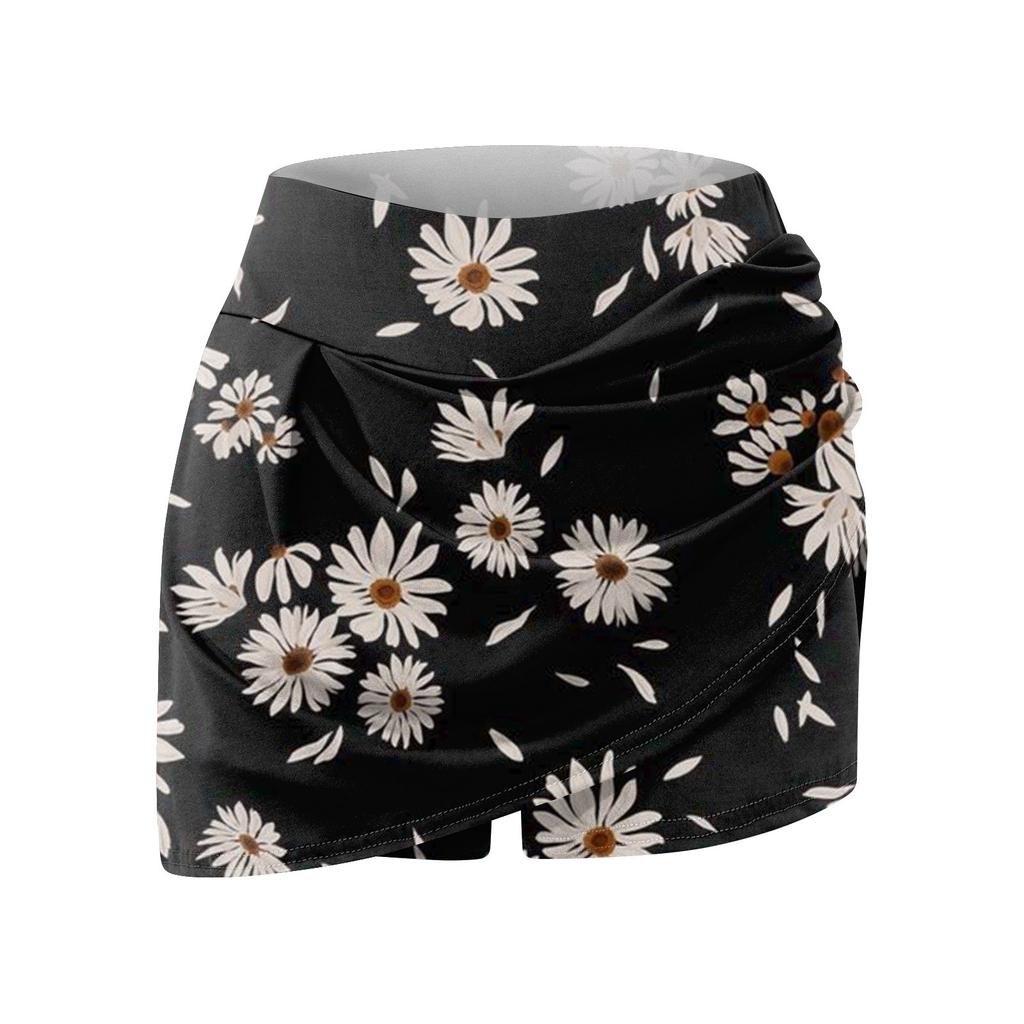 Женские спортивные эластичные плиссированные теннисные юбки для бега, йоги, внутренние шорты, эластичные спортивные шорты для гольфа