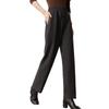 Yuzhaolin Women's Winter Fleece Lined Straight-Leg Pants Y244K3016