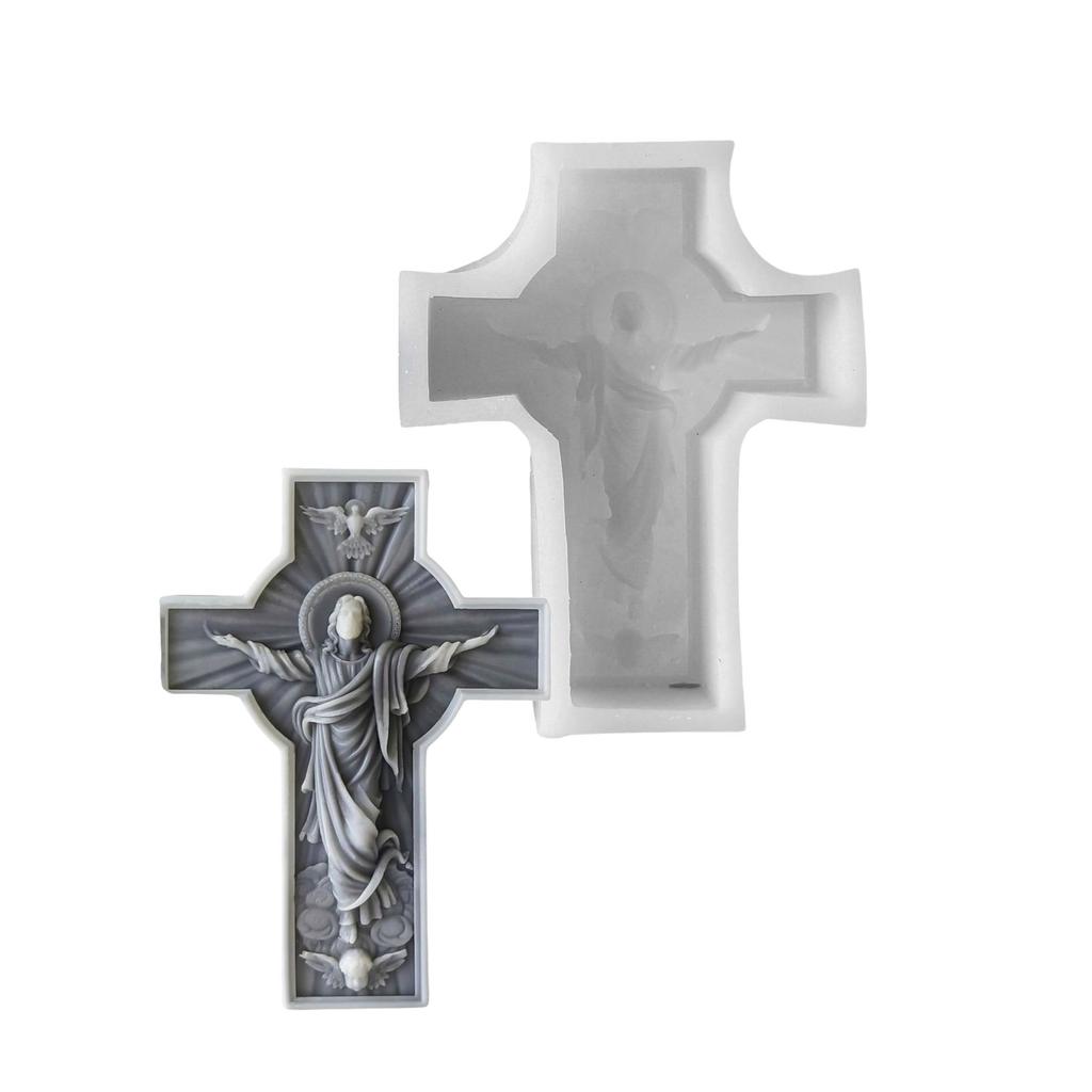 Креативная силиконовая форма в форме креста, аксессуары для творчества, формы, формы для изготовления свечей, подходящие для любителей домашнего декора