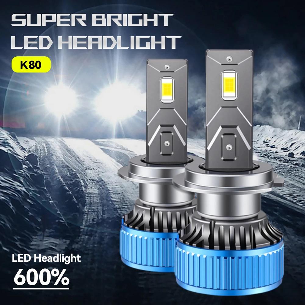 Суперяркие светодиодные лампы H3 H4 H7 4500LM H1 H8 H9 H11 для автомобилей 9005 HB3 9006 HB4 9012 HIR2 для противотуманных фар 6000K Universal