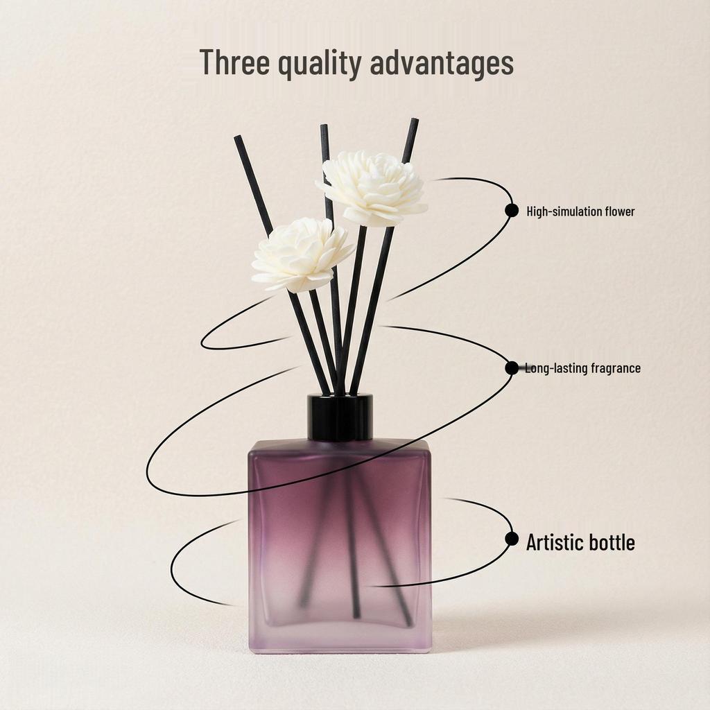 Flameless Essential Oil Aroma Diffuser: Long-Lasting Fragrance for Home & Hotel Feel, Eliminates Odors in Bedroom & Living Room