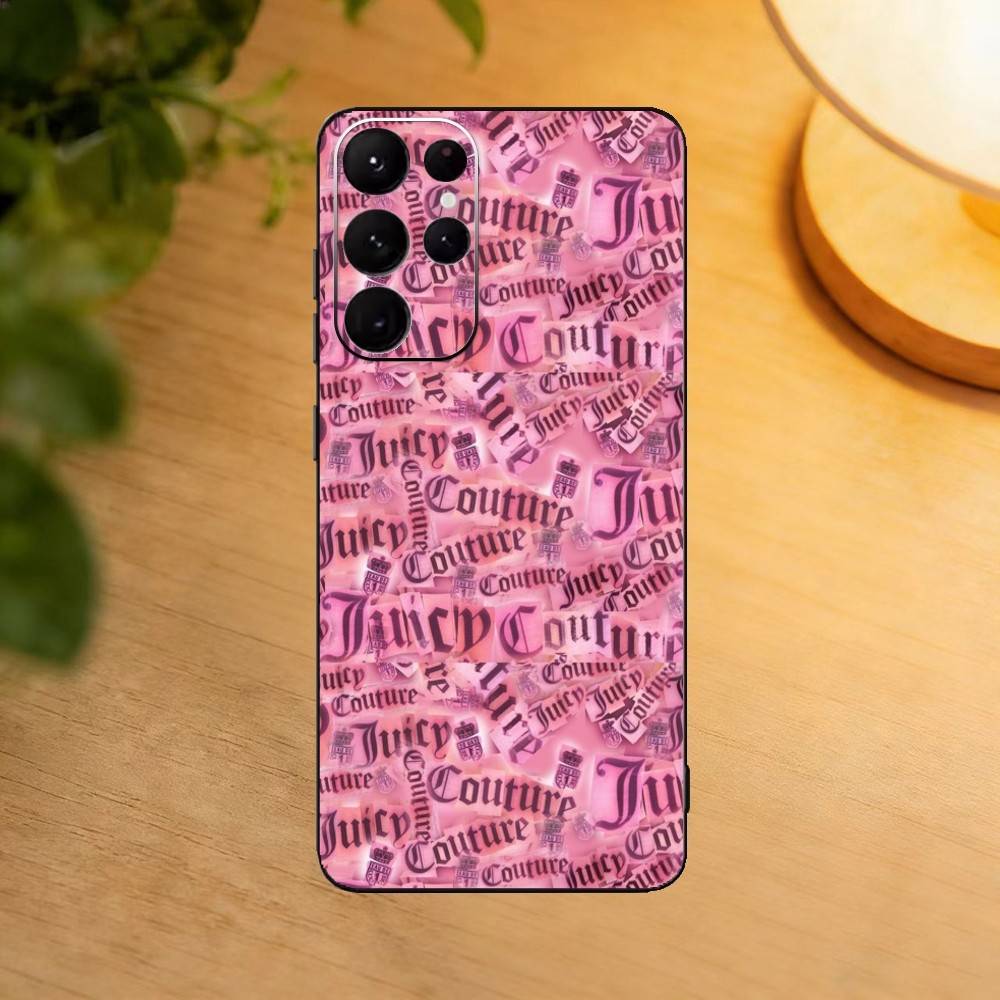 Чехол для телефона J-Juicy C-Couture для Samsung S25, S24, S21, S22, S23, S30, Ultra, S20, Plus, Fe, Lite, Черный корпус