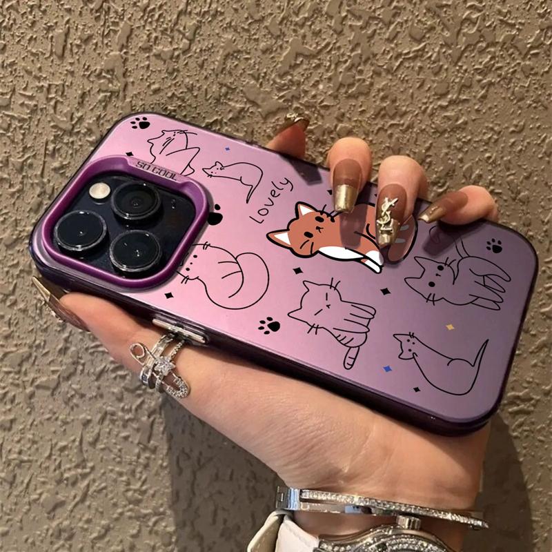 Чехол с изображением пары котов для iPhone 16 Pro Max Samsung A55 S24 Xiaomi Redmi Note 13 Pro 14C Huawei Honor 200, противоударный чехол-бампер с защитой от царапин