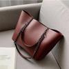 Monochromatic PU Shoulder Bag for Women Versatile Bag Minimalist Design Large Capacity Elegant and High Quality Leisure New