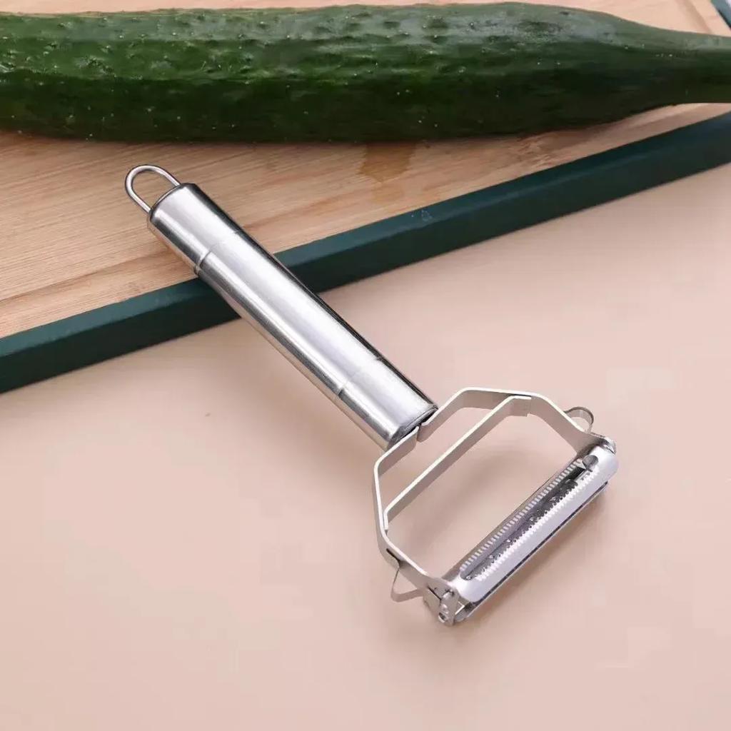 Kitchen Vegetable Peeler Stainless Potato Cutter Double-Head Vegetable Slicer Household Multiple-Function Vegetable Chopper