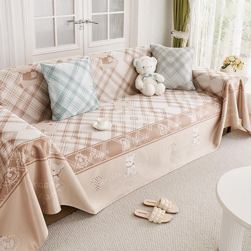 Летний прохладный ледяной шелковый диванный полотенце все включено чехол для дивана пылезащитный чехол для гостиной цельный диванный чехол ткань подушка