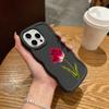 Чехлы для телефонов N93 Peony Macaron Wavy Edge для iPhone 16 Pro Max Samsung S24 Plus S23 Ultra A35 A55 A05s Xiaomi Redmi Note 13 Honor Противоударный чехол