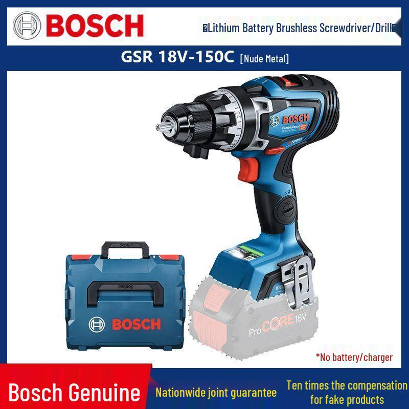 Бесщеточный ударный шуруповерт Bosch GSB18V-150C, Ручная дрель с бесступенчатой регулировкой скорости