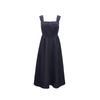 ONLY 2024 Spring Retro Ruched Mid-length Sleeveless Denim Dress
