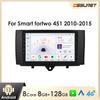 Carplay 4G Android 13 Автомобильное радио для Smart Fortwo 2011-2015 Мультимедийный видеоплеер GPS 2din Автомагнитола Интеллектуальный экран WIFI Bluetooth RDS