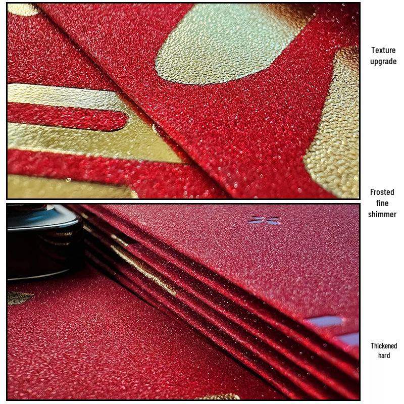 2026 Prosperity Red Envelope Bag - Creative High-End Frosted Texture, Universal Large Size for New Year & Spring Festival