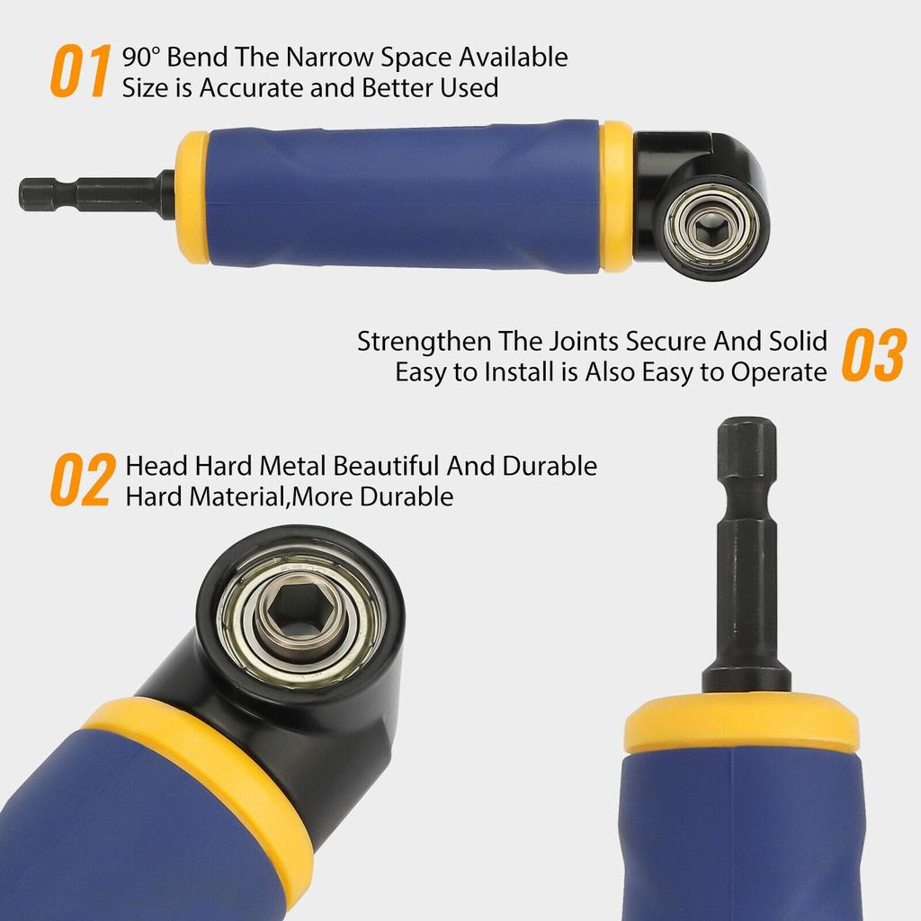 Набор угловых отверток Держатель для торцевых головок Адаптер Регулируемые биты Сверло Отвертка Инструмент Шестигранные биты Торцевые головки Шлицевые Крестовые биты