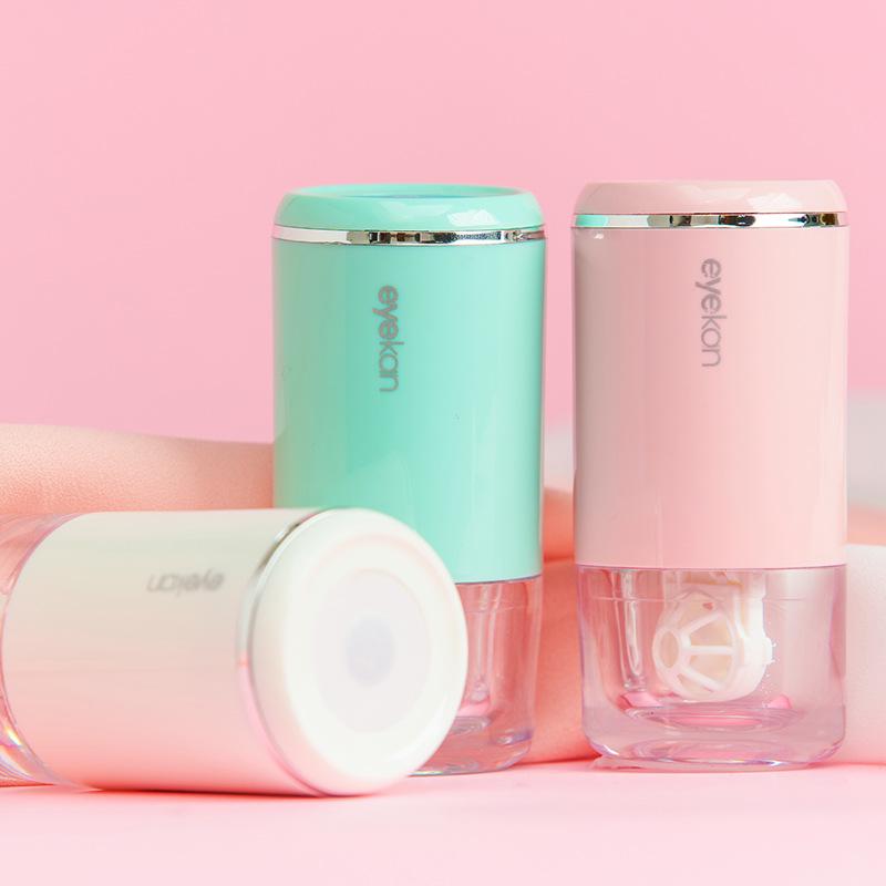 Luxury Contact Lens Case Ultrasonic High Frequency Vibration Cleaner Contact Lenses Cleaning Tools Portable Contact Lens Washer