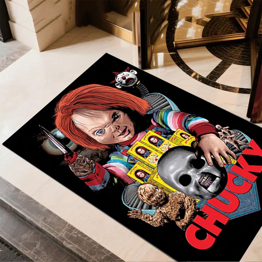 Chucky's Country Adventure Area Rug Perfect for Living Rooms Outdoor Study room Entryway Antislip Carpet Decorate Offices Best for Christmas