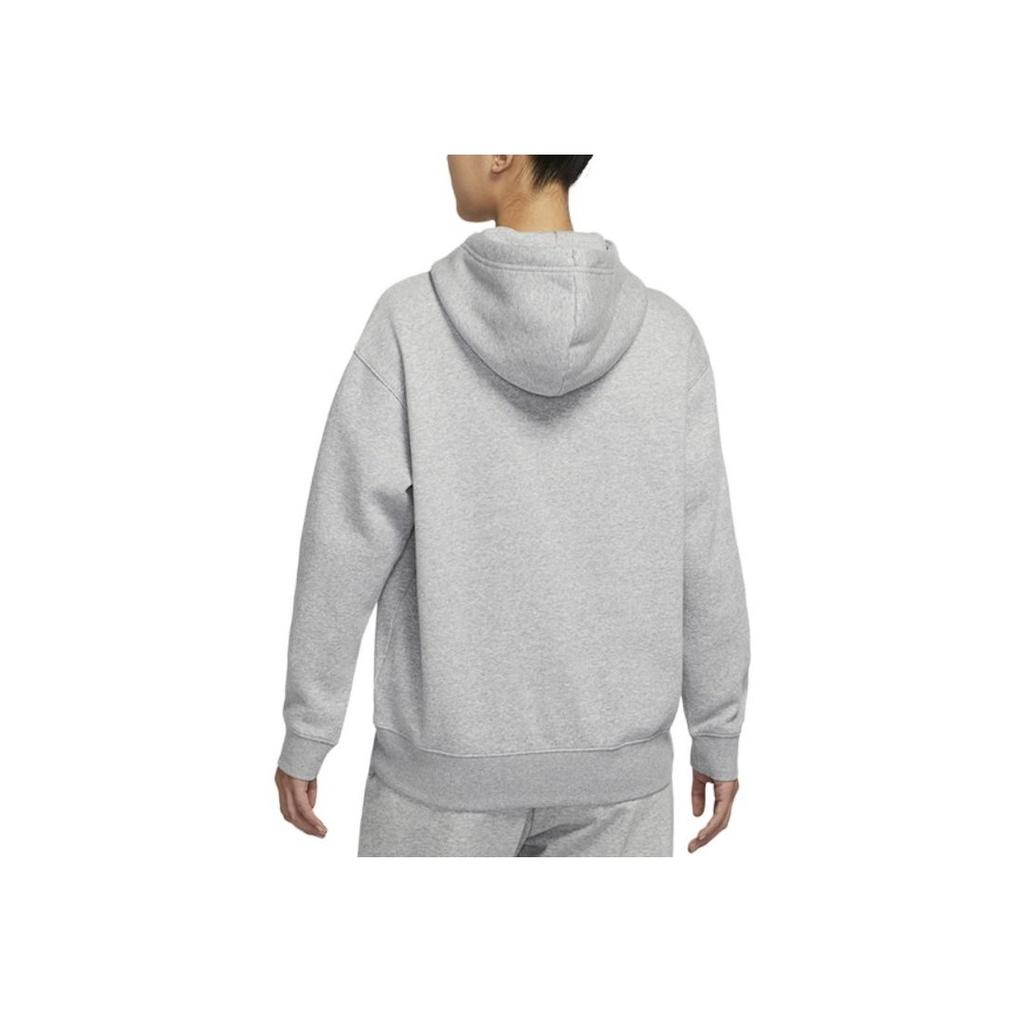 Nike Sportswear Collection Essentials Fleece-Lined Hoodie Pullover Women Tops Grey DJ7669-063