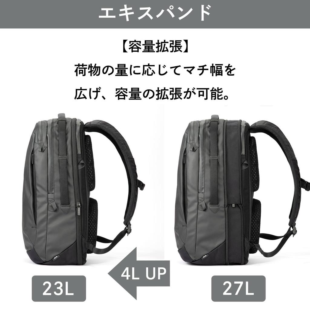 Ace Gene LaGrentis Air V Business Backpack, B4 Size, 15.6-inch PC Storage, Expandable Capacity, No. 68672