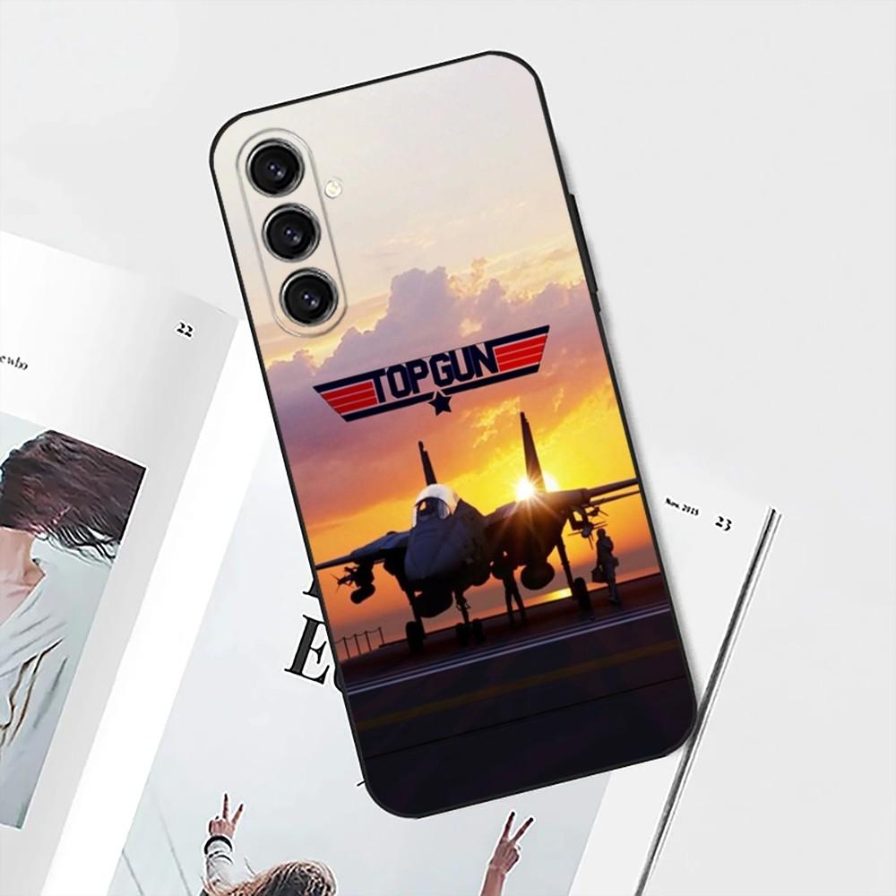 Чехол для телефона T-Top Gun M-Maverick для Samsung S25, S24, S21, S22, S23, S30, Ultra, S20, Plus, Fe, Lite, Note, 10 Черный Мягкий